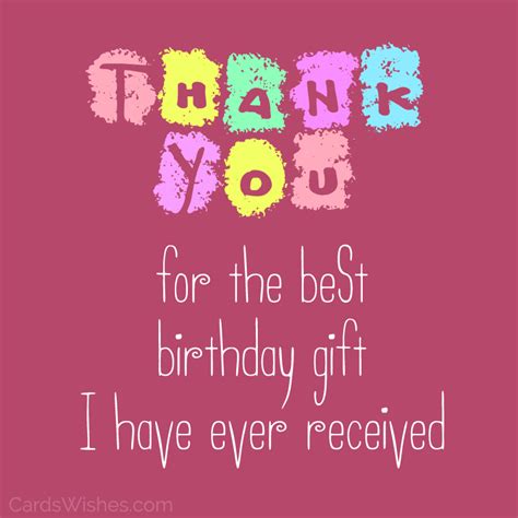 30+ Thank You Messages for Birthday Gift