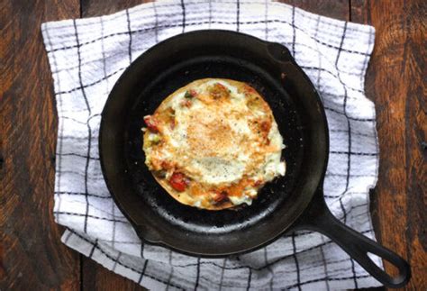 Open-faced Fried Egg Quesadilla - SoupAddict