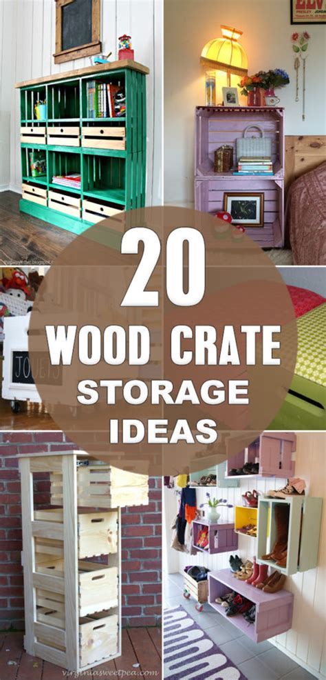 20 Wood Crate Storage Ideas To Organize Your Stuff