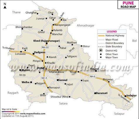 Road Map of Pune | Pune | Pinterest