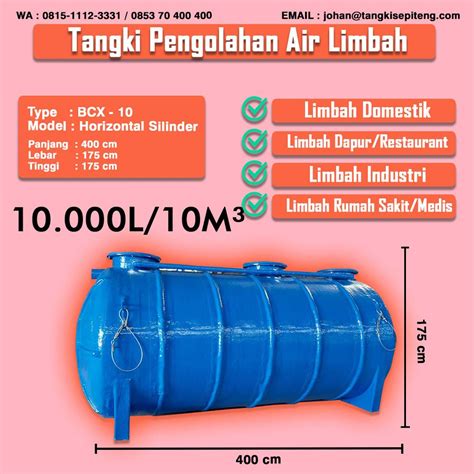 Jual Tangki IPAL Kapasitas 10000 Liter 10m3- BIOTECH SYSTEM - Septic ...