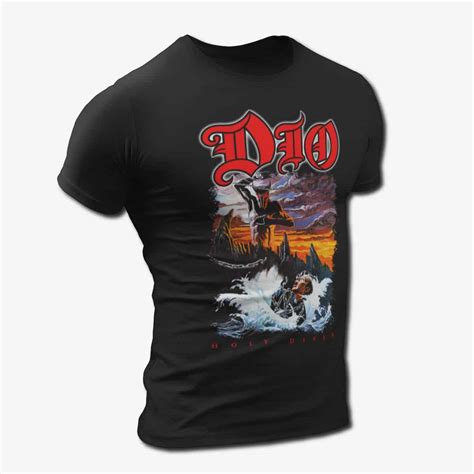 Dio Band T-Shirt, Dio Holy Diver Artwork Tee Shirt, Heavy Metal Merch ...