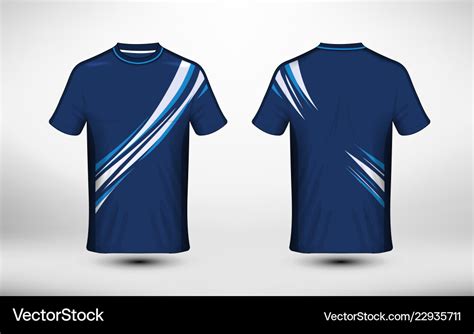 Blue and white layout e-sport t-shirt design Vector Image