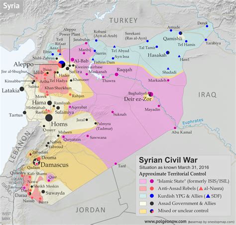 Syrian Civil War Control Map: April 2016 - Political Geography Now