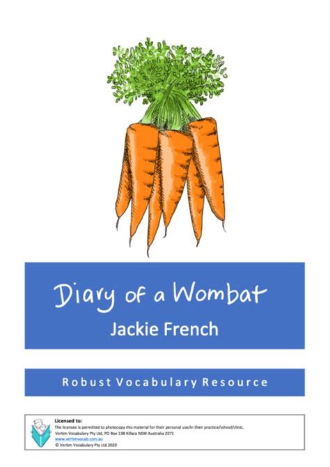 Diary of a Wombat - VertimVocab