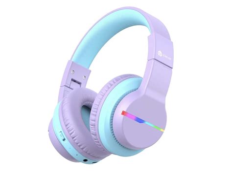 iClever BTH12 over-ear kids' Bluetooth headphones have colorful LED ...