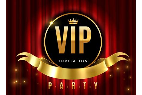 Vip theatre. Golden sign of event premium certificate or car (899351) | Illustrations | Design ...