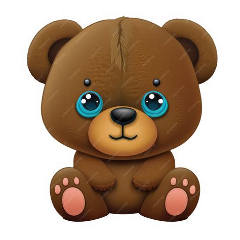 Premium AI Image | expressive emoticon face bear emoji