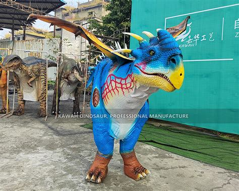 Deadly Nadder Walking Dragon Costume Realistic Dinosaur Costumes Customized DC-927 Manufacturer ...