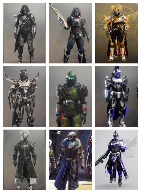 My Top 3 Destiny *2* Armor Sets for each Class : r/DestinyFashion