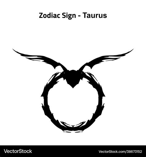 Zodiac sign taurus Royalty Free Vector Image - VectorStock