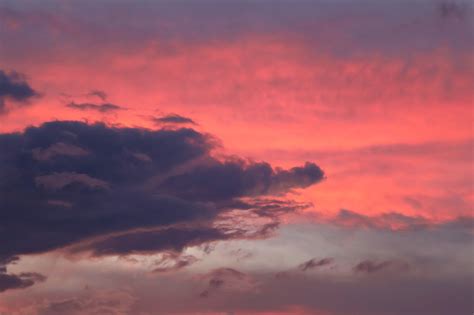 Free picture: pinkish clouds, purple sky, dark clouds, sunset, clouds, sky, summer