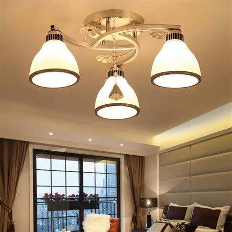 Modern Ceiling Lights For Living Room 3 lights 5 lamps Flush Mount Ceiling Light for Bedroom ...