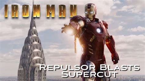 Iron Man Repulsor Blasts Supercut [Iron man - Age of Ultron] - YouTube