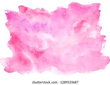 Pink Watercolor Painting Ideas Colorful Shades Stock Illustration 1289533687 | Shutterstock