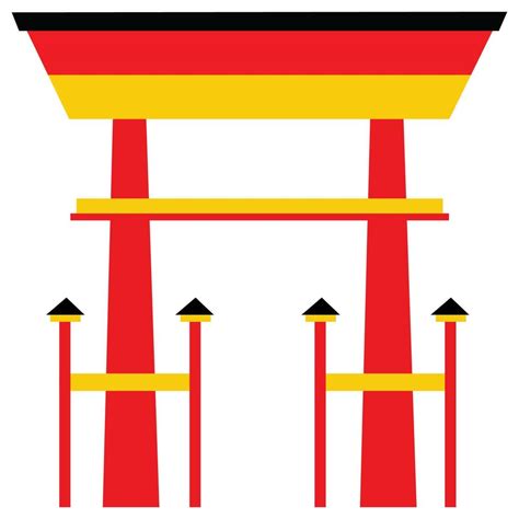 Japan Gate Which Can Easily Modify Or Edit 16406687 Vector Art at Vecteezy