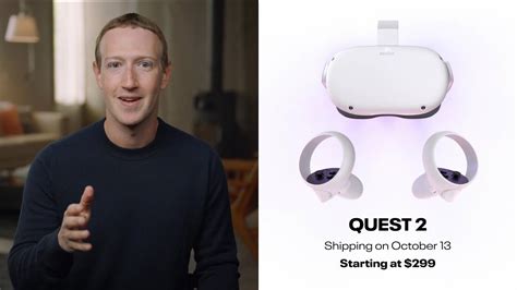 Mark Zuckerberg Introduces Oculus Quest 2 - YouTube