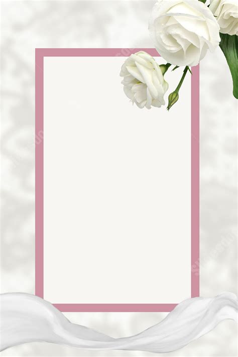 A Simple Yet Elegant Wedding Invitation Page Border Background Word Template And Google Docs For ...