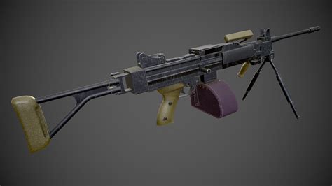 ArtStation - Negev machine gun | Game Assets