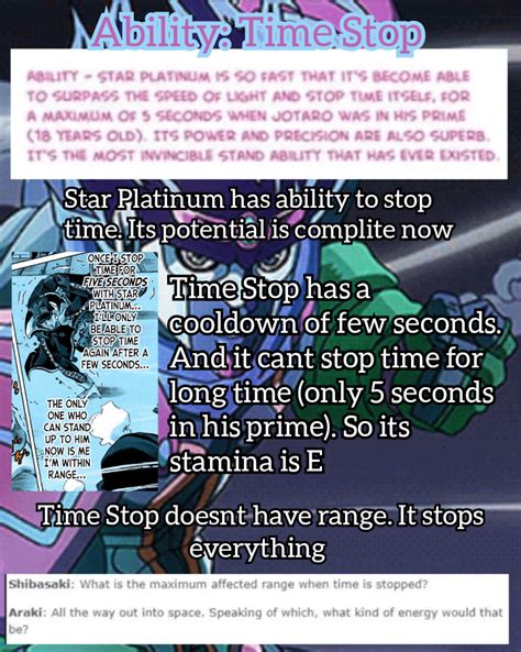 Stand stats explained: Part 1 : r/StardustCrusaders