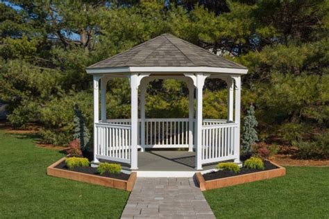 Vinyl Octagon Gazebo Kit - Amish-Made by YardCraft