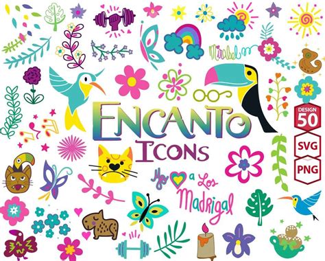 Disney Encanto icons svg, Encanto ornaments svg, UPP52 | UPPLOP Graphics Resources