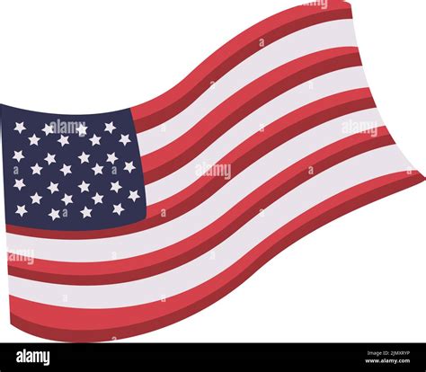 united states flag waving icon Stock Vector Image & Art - Alamy