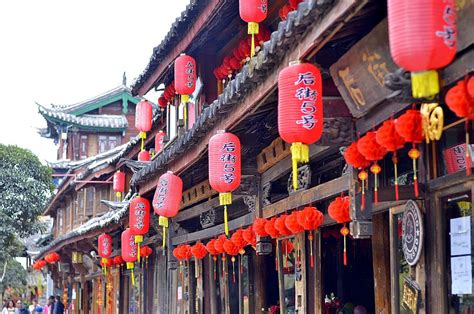 HD wallpaper: china, tourism, chinese, lamps, red, lijiang, yunan ...