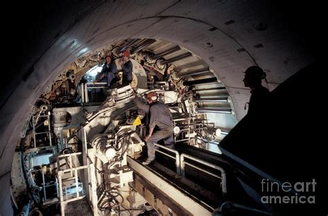 Metro Train Tunnel Construction Photograph by Patrick Landmann/science Photo Library - Fine Art ...