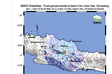 Info Terkini Gempa di Sumedang Malam Ini, Senin 1 Januari 2024: Inilah Wilayah yang Merasakan ...