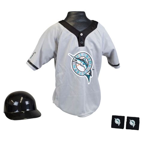 Florida Marlins MLB Youth Uniform Set Halloween Costume Autograph