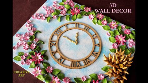 3D CLAY WALL DECOR - YouTube