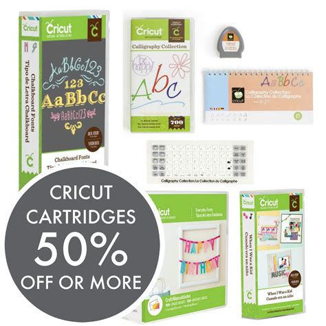 Cricut Cartridges on Sale | 50% off or MORE on Amazon!