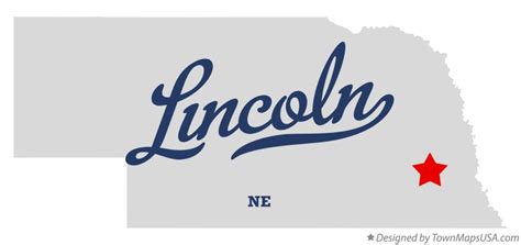 Map of Lincoln, Lancaster County, NE, Nebraska