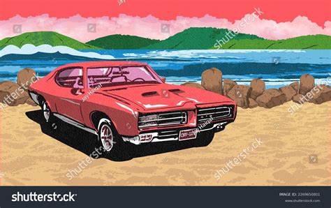 Red Car Desktop Wallpaper Photo Stock Illustration 2269650801 ...