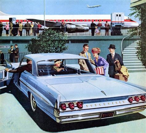 FK 1961_Pontiac_Bonneville_Vista_Rear_by_AF-VK Illustrations Poster, Car Illustration, Vintage ...