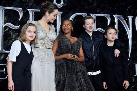 Angelina Jolie Brings Her Kids to London ‘Maleficent’ Premiere