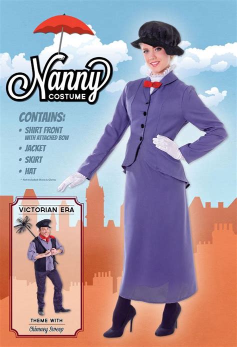 English Nanny Mary Poppins Costume by Bristol Novelties AC361 | Karnival Costumes