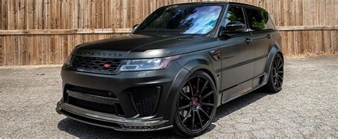 625-HP Satin Black Range Rover Sport SVR Rides Murdered-Out Mansory ...