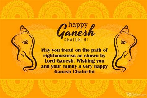 Happy Ganesh Chaturthi Greeting Cards Making Online