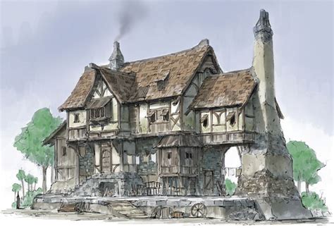 the Middle Age houses by HeNN - HeNN - CGHUB | Fantasy houses, Medieval ...