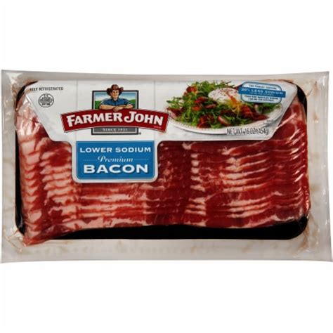 Farmer John Lower Salt Bacon, 16 oz - Food 4 Less