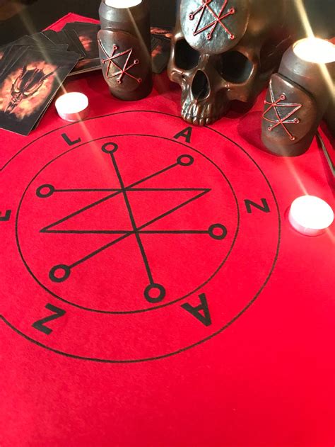 Azazel Altar Cloth Demon Sigil Ritual Altar Witch Home Decor - Etsy