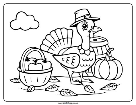 Thanksgiving Coloring Sheet - Sketch Repo