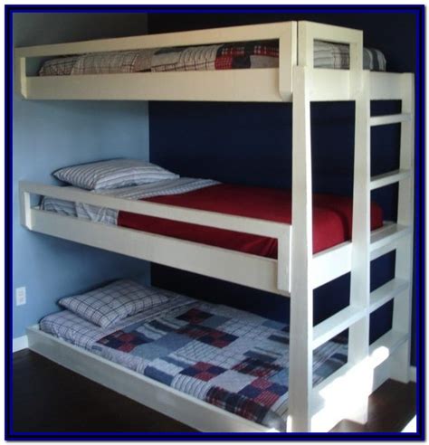 Triple Bunk Beds With Stairs And Storage - Bedroom : Home Decorating Ideas #m9qxeMB81J