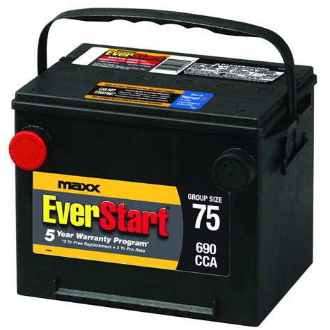 EverStart Maxx Lead Acid Automotive Battery, Group 75n - Walmart.com - Walmart.com