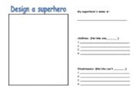 Superhero activity - ESL worksheet by amycock2