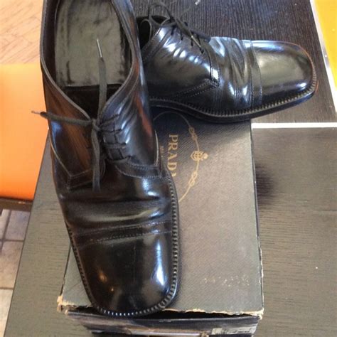 Prada | Shoes | Black Prada For Men Size 2 | Poshmark