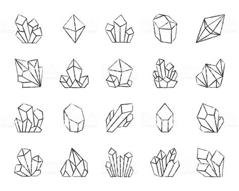 how to draw easy crystals - Google Search Crystals Art Drawing, Crystal Drawing, Crystal Art ...