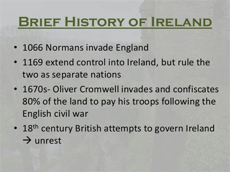 Brief history of ireland